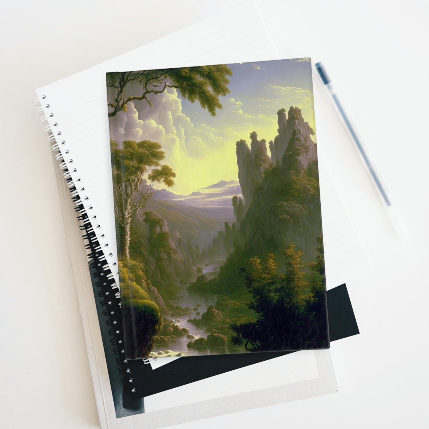 Forest Scene #1 - Blank Hardcover Journal