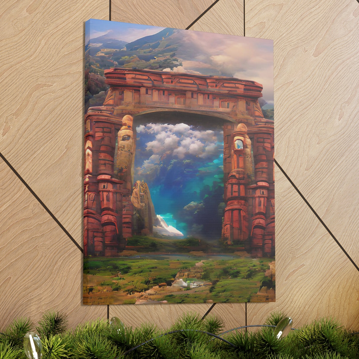 Ancient Portal To Atlantis - Canvas Gallery Wraps