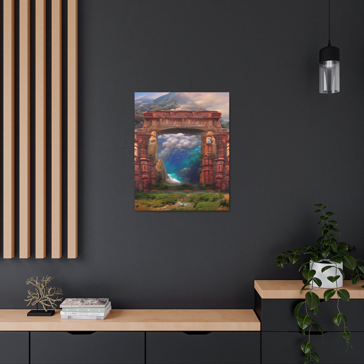 Ancient Portal To Atlantis - Canvas Gallery Wraps