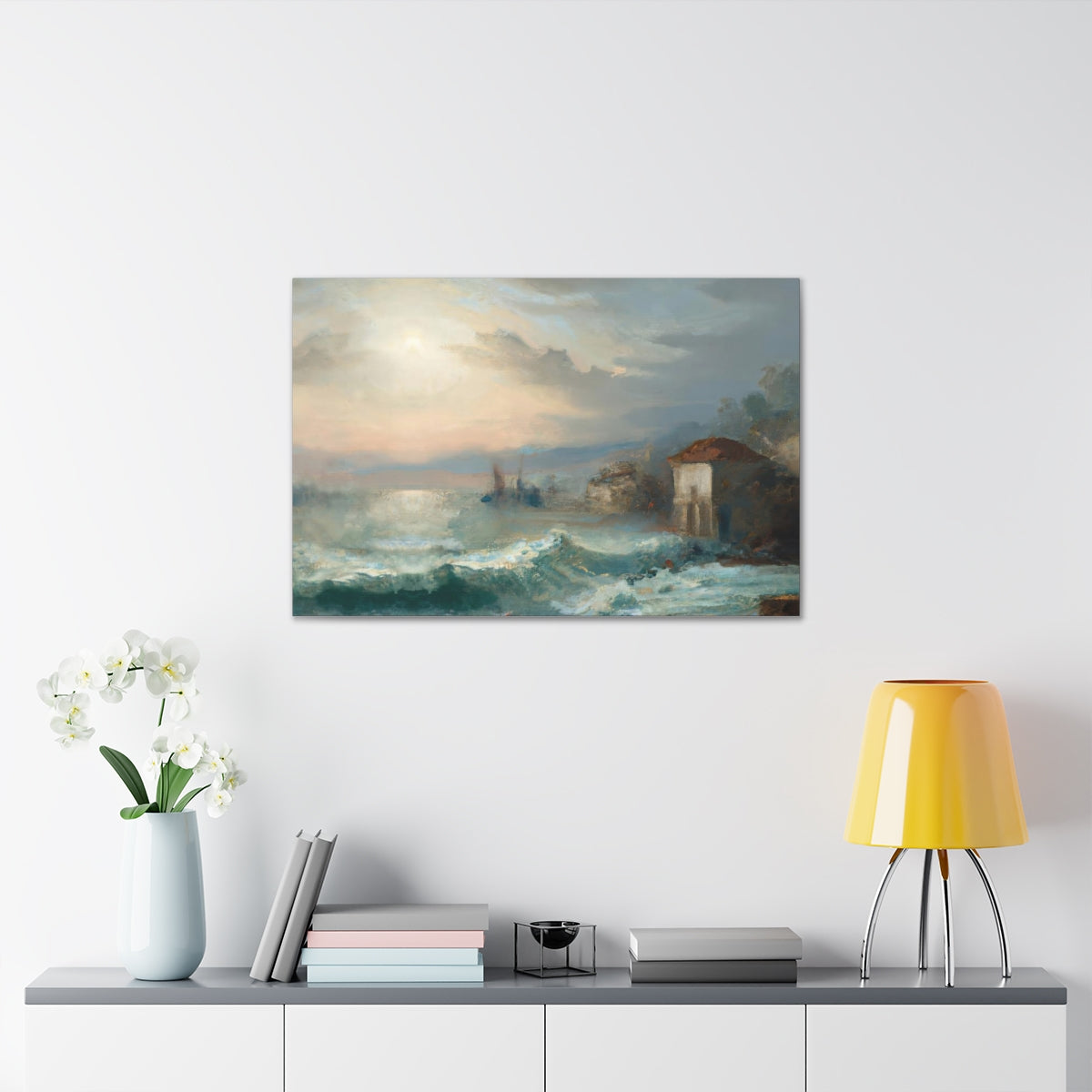 Fishing Village By The Sea - Canvas Gallery Wraps