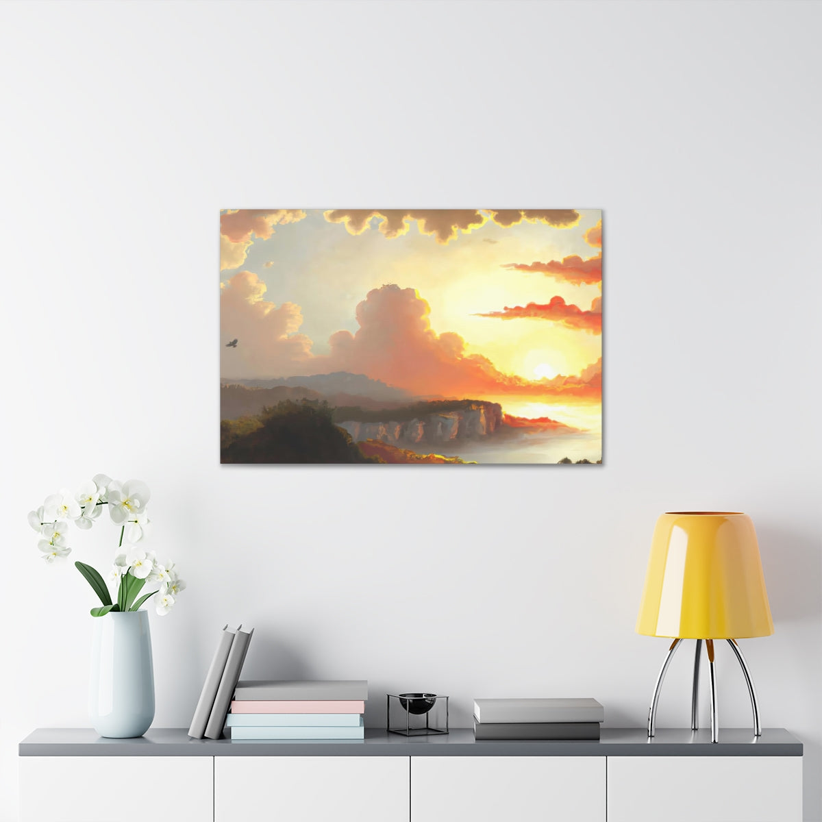 Landscape of Greco-Roman Sunset - Canvas Gallery Wraps