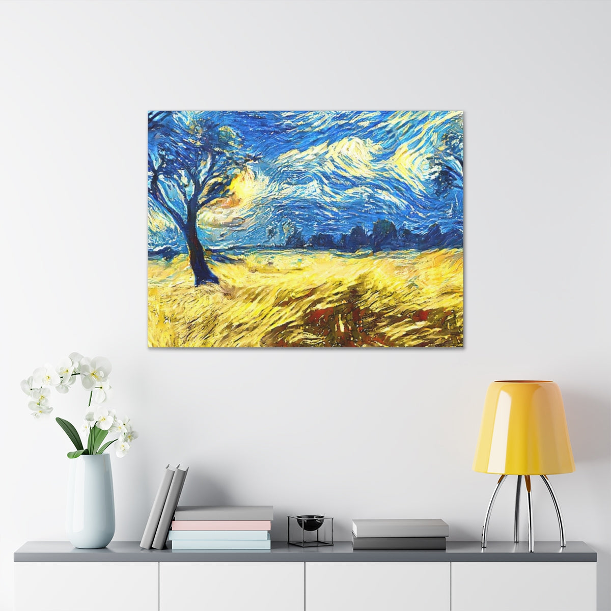 Yellow Fields - Canvas Gallery Wraps