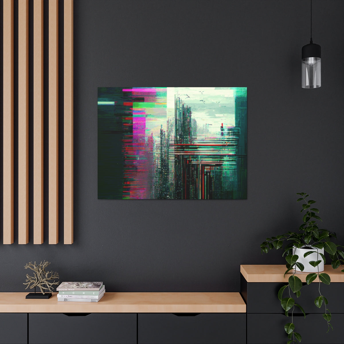 Cybernetic Glitch 1 - Canvas Gallery Wraps