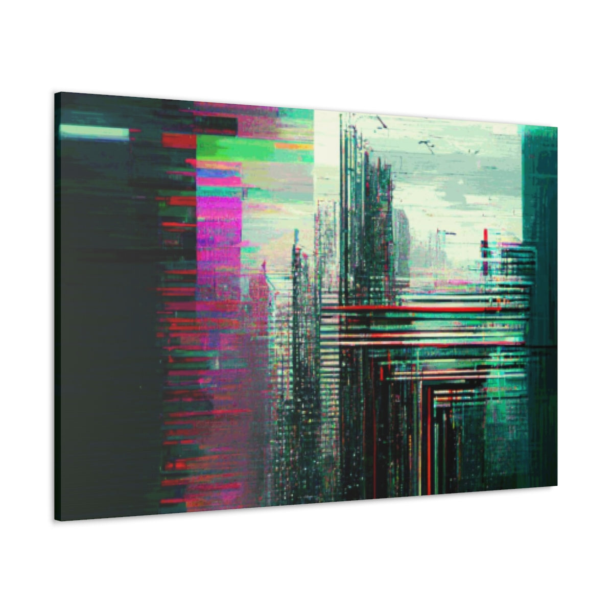 Cybernetic Glitch 1 - Canvas Gallery Wraps