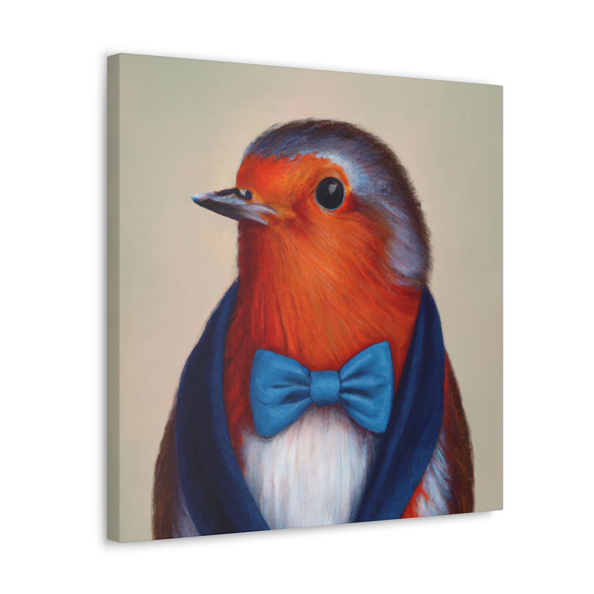 BowTiedRobin - Canvas Gallery Wraps