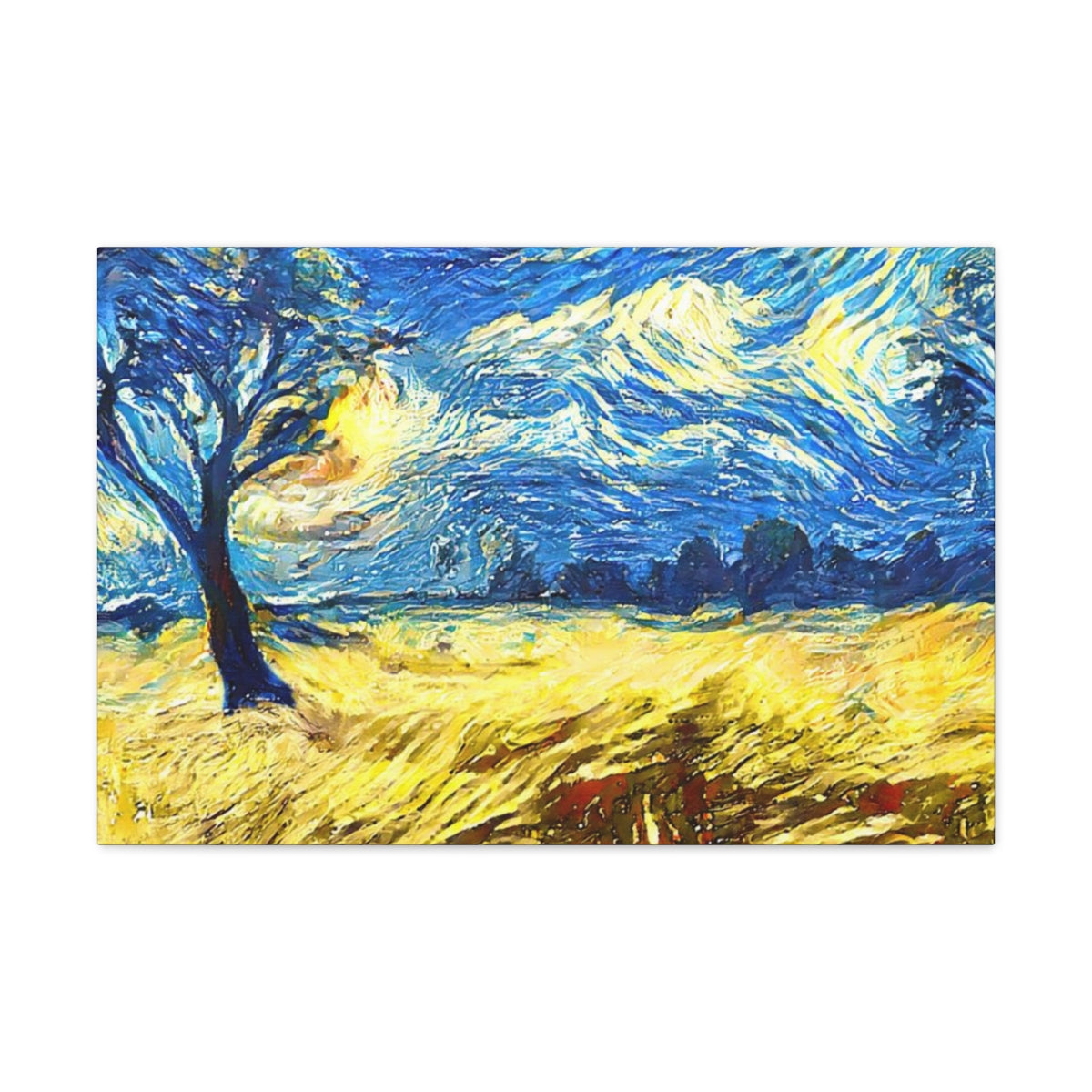 Yellow Fields - Canvas Gallery Wraps