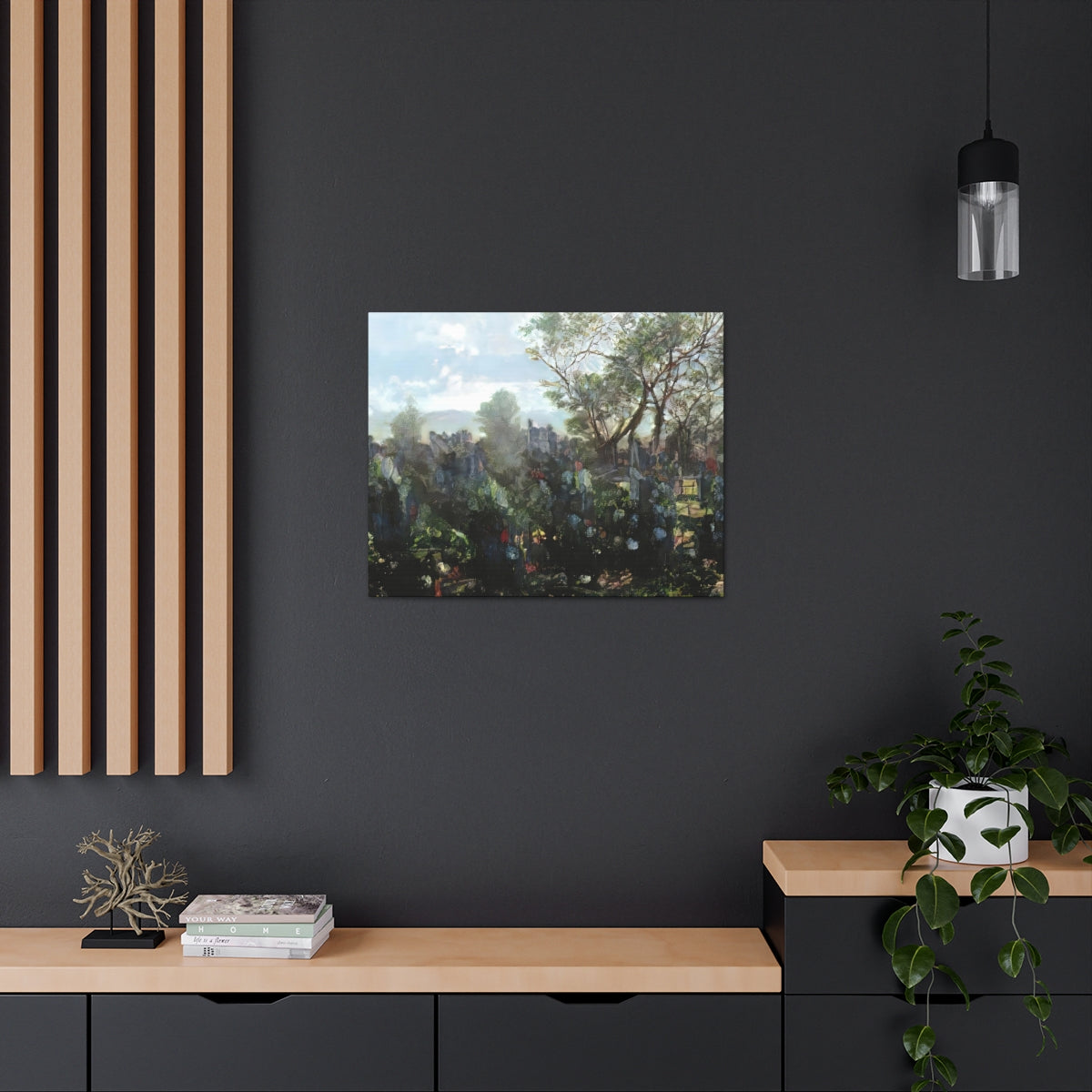 Garden Wall Landscape - Canvas Gallery Wraps