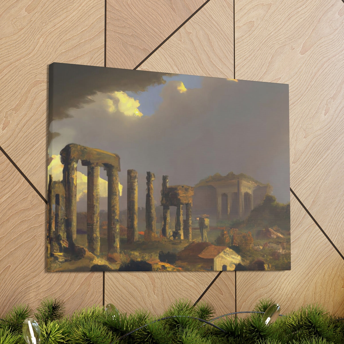 Landscape of Greco-Roman Ruins - Canvas Gallery Wraps