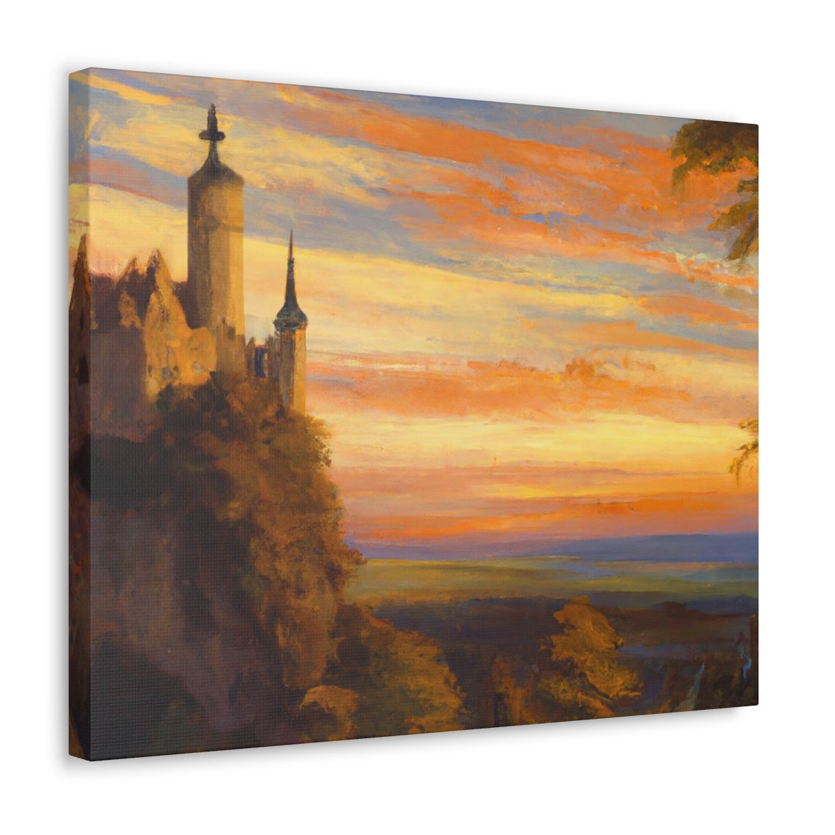 Sunset Abbey - Canvas Gallery Wraps