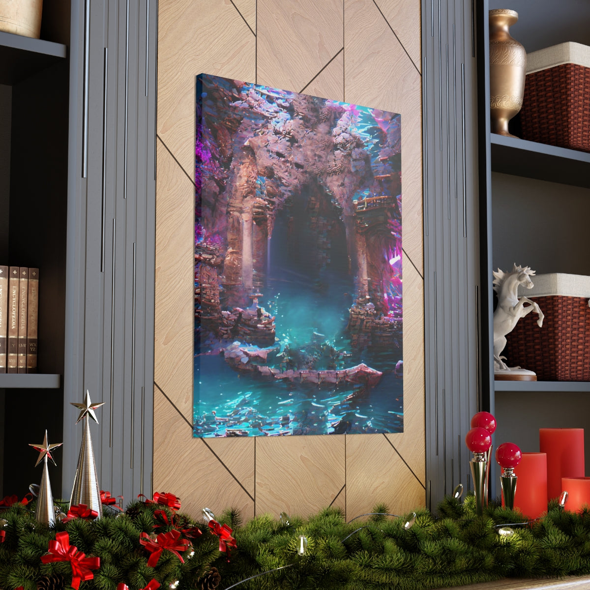 Atlantean Dungeon Entrance - Canvas Gallery Wraps