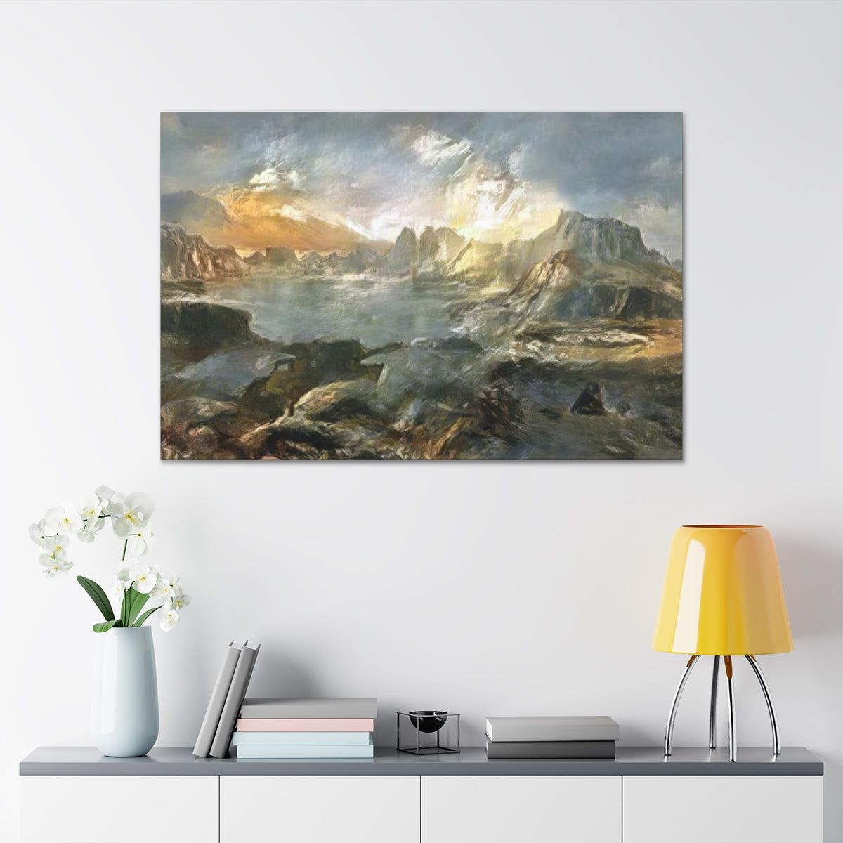 Landscape Outside Pompeii - Canvas Gallery Wraps