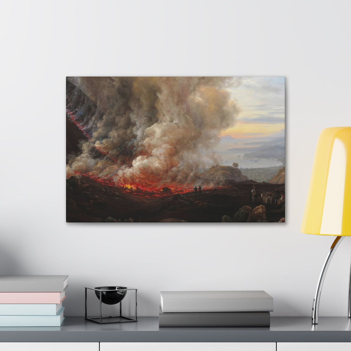 Johan Christian Dahl - An Eruption of Vesuvius - Canvas Gallery Wraps