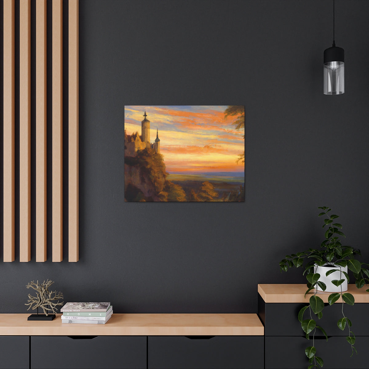 Sunset Abbey - Canvas Gallery Wraps