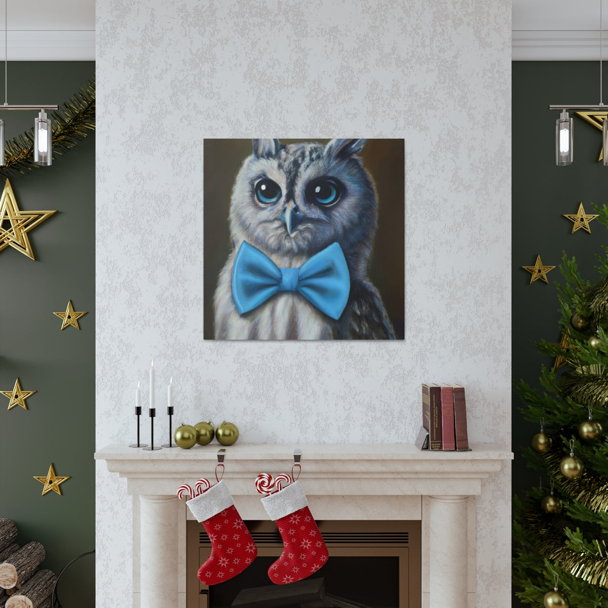 BowTiedOwl - Canvas Gallery Wraps