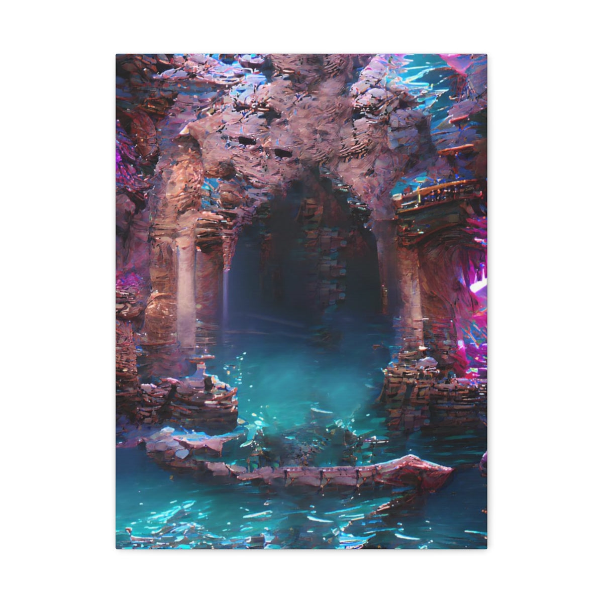 Atlantean Dungeon Entrance - Canvas Gallery Wraps