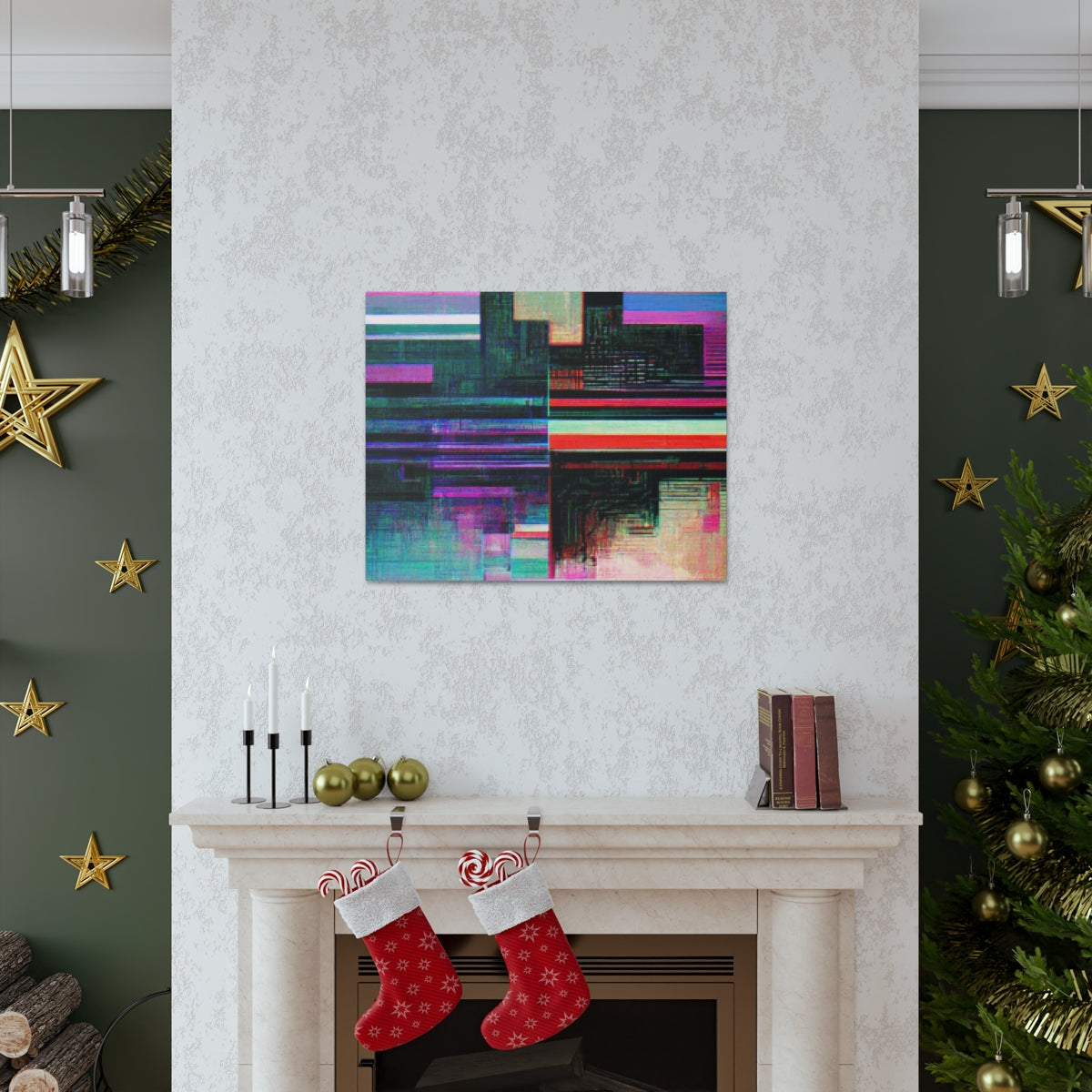 Cybernetic Glitch 2 - Canvas Gallery Wraps