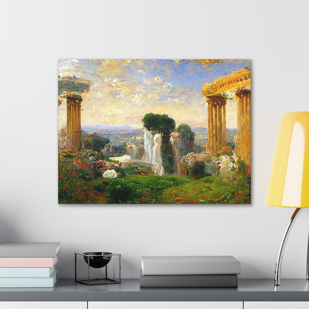 Greek Landscape In Impressionistic Style - Canvas Gallery Wraps