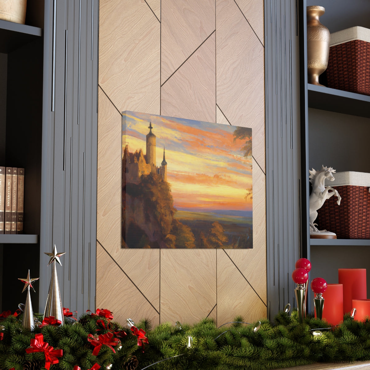 Sunset Abbey - Canvas Gallery Wraps