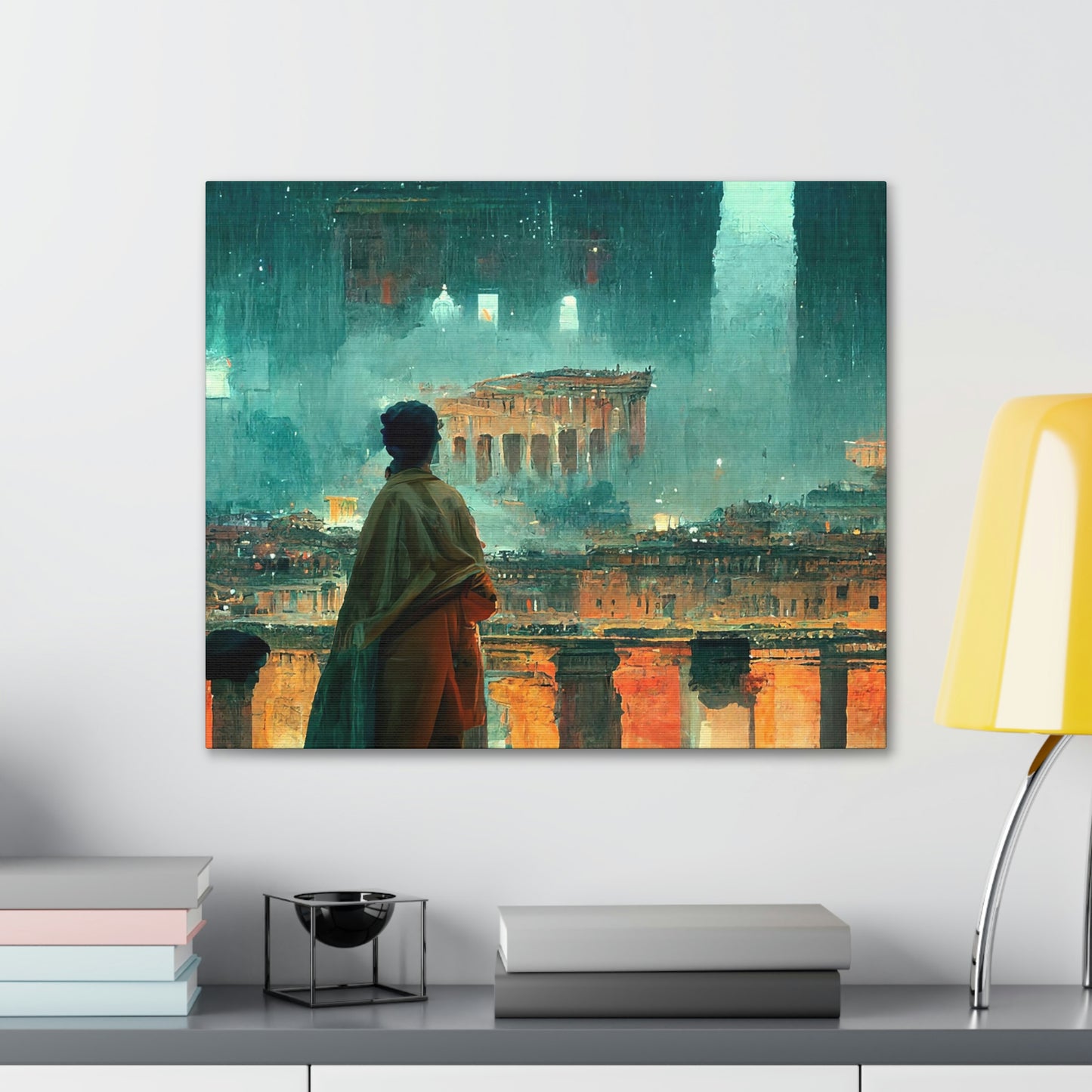 Cyberpunk Ancient Rome - Canvas Gallery Wraps