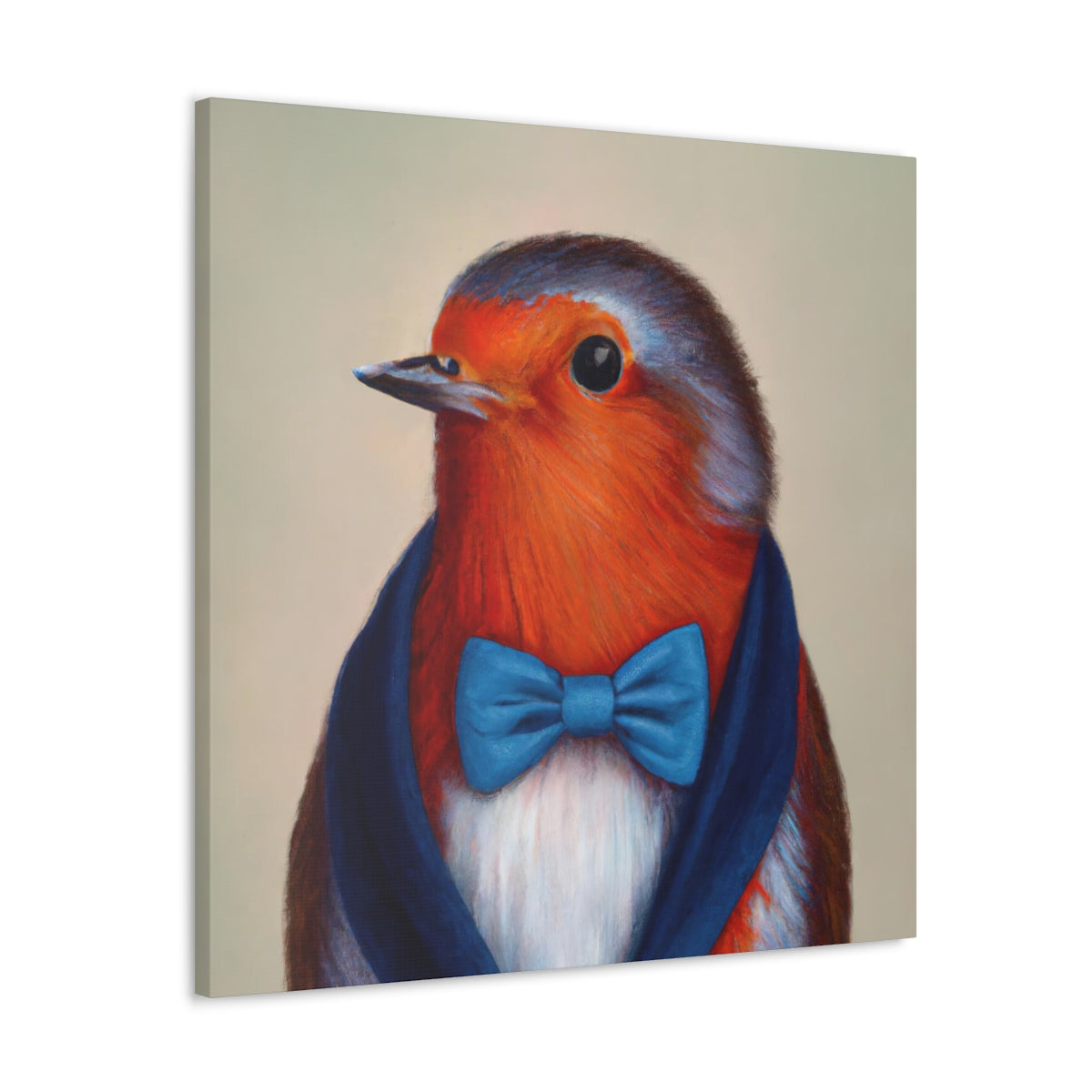 BowTiedRobin - Canvas Gallery Wraps