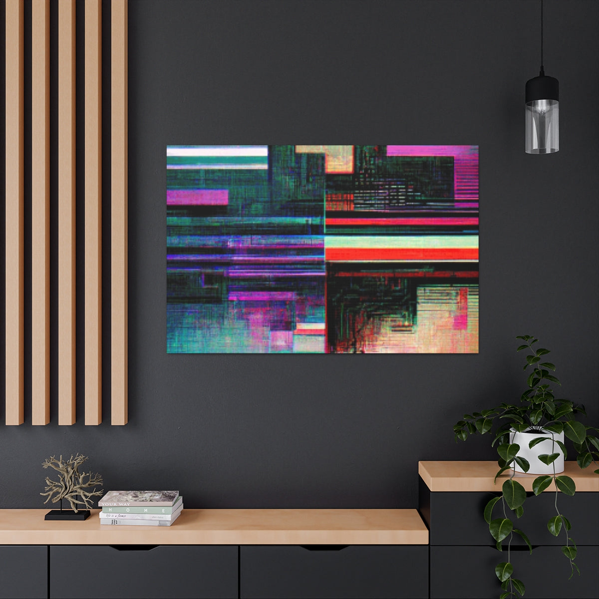 Cybernetic Glitch 2 - Canvas Gallery Wraps