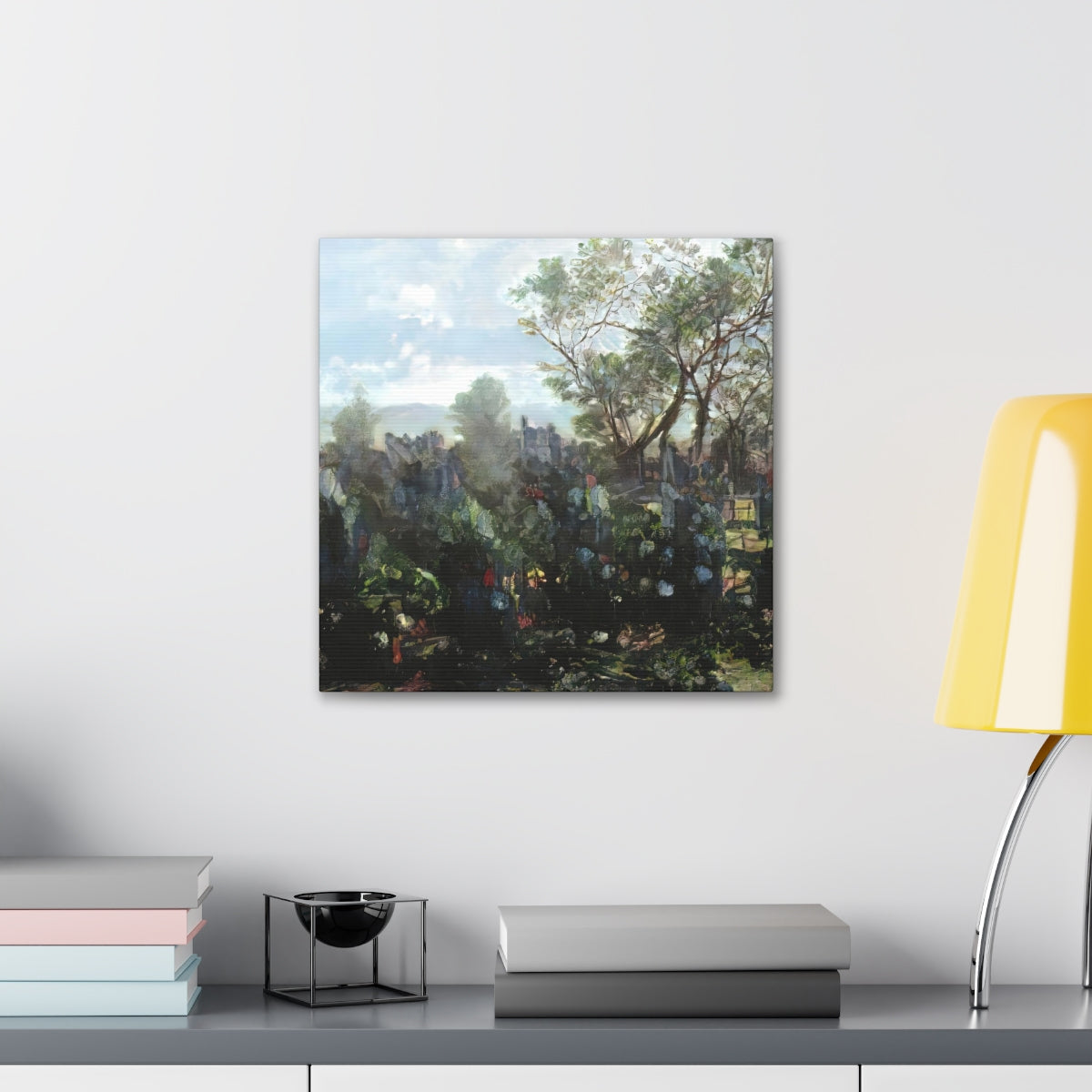 Garden Wall Landscape - Canvas Gallery Wraps