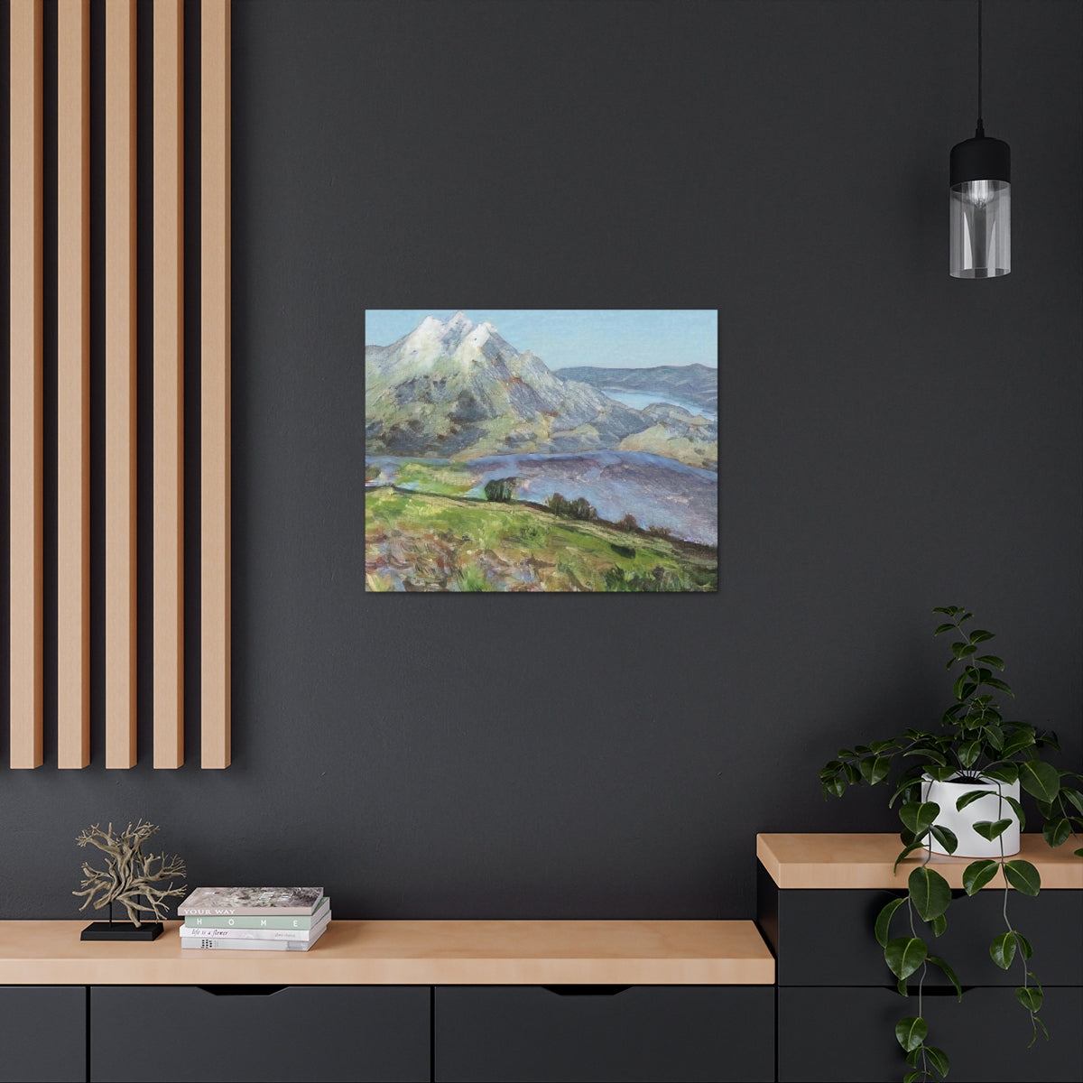 Mountainside Landscape - Canvas Gallery Wraps