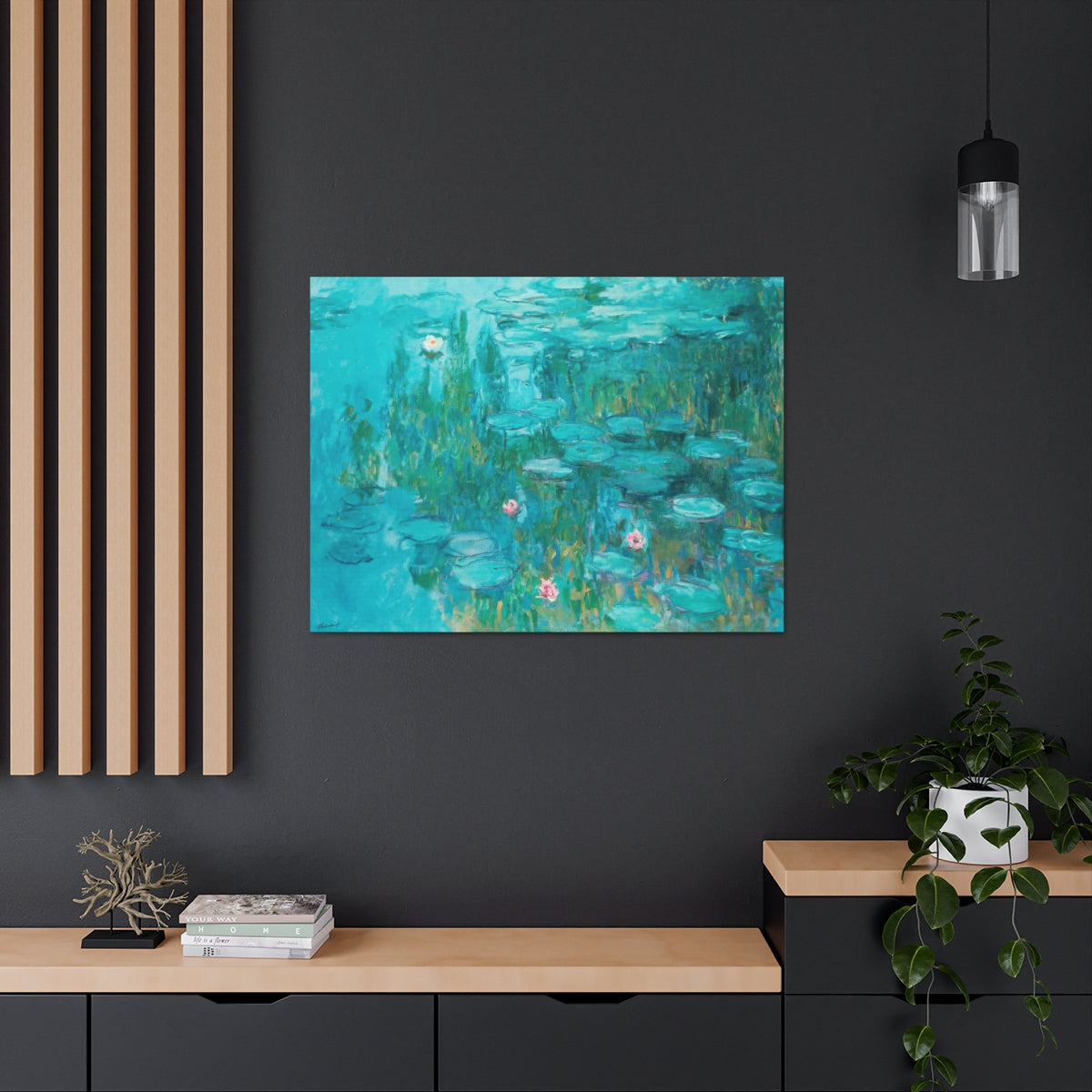 Claude Monet - Nymphéas (Water Lilies) - Canvas Gallery Wraps