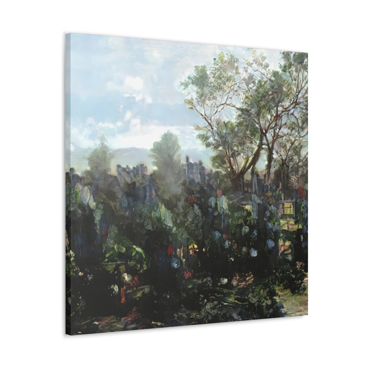 Garden Wall Landscape - Canvas Gallery Wraps