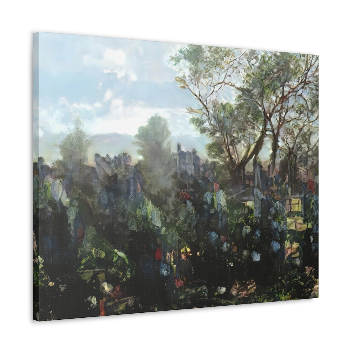 Garden Wall Landscape - Canvas Gallery Wraps