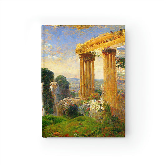 Greek Landscape In Impressionistic Style - Blank Hardcover Journal