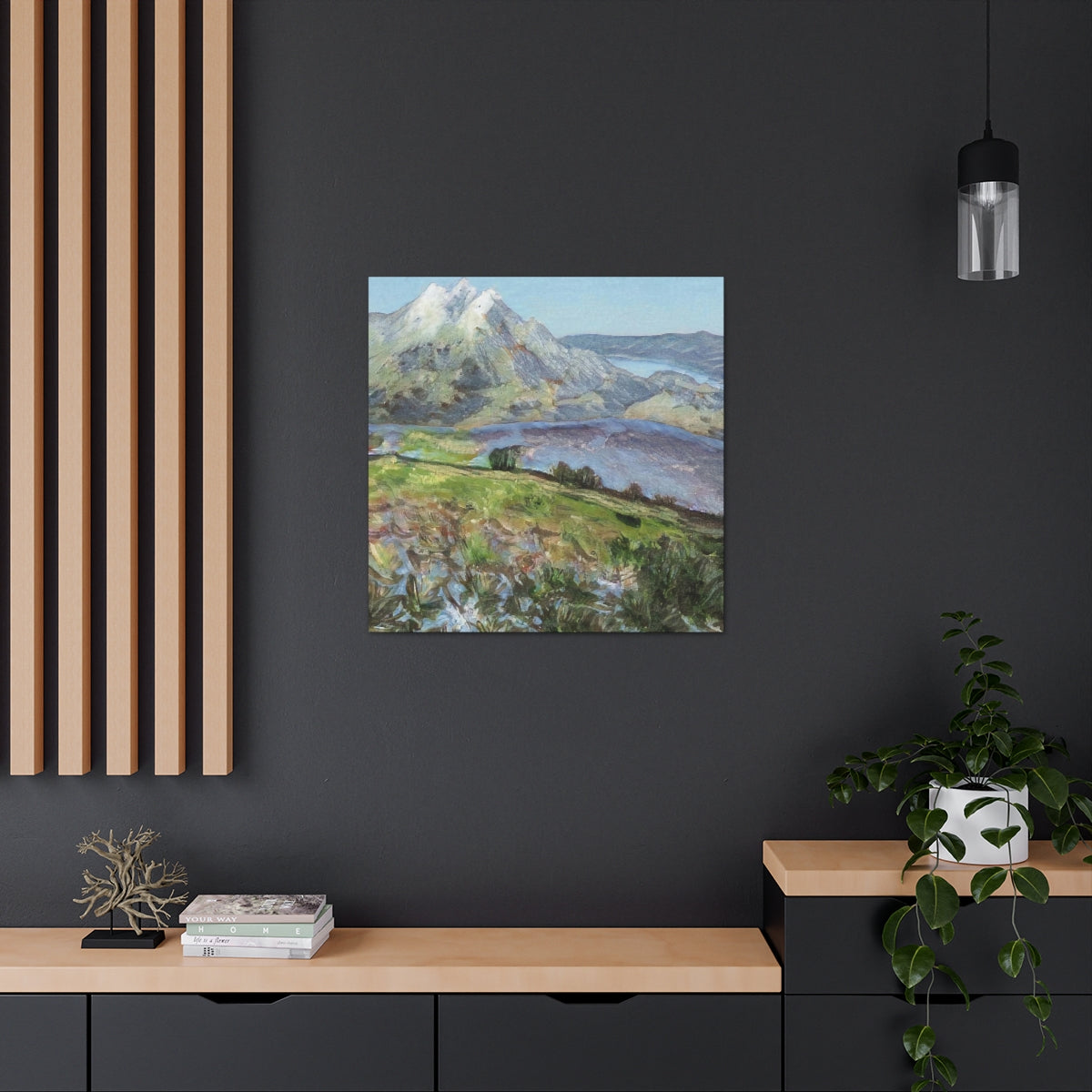 Mountainside Landscape - Canvas Gallery Wraps