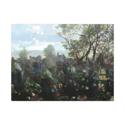 Garden Wall Landscape - Canvas Gallery Wraps