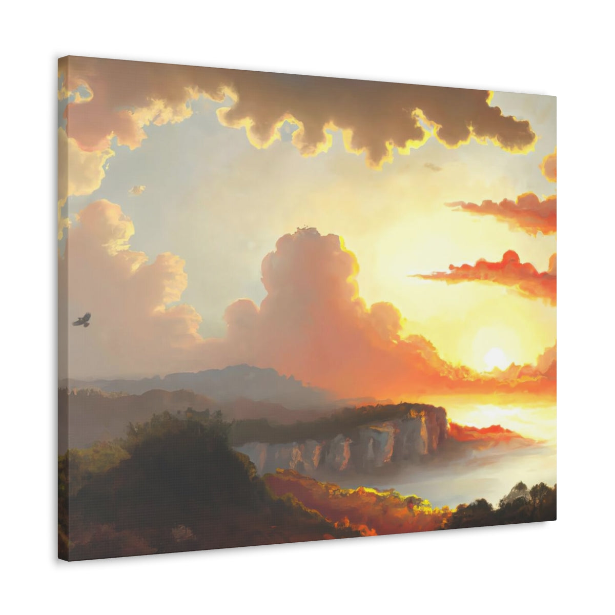 Landscape of Greco-Roman Sunset - Canvas Gallery Wraps