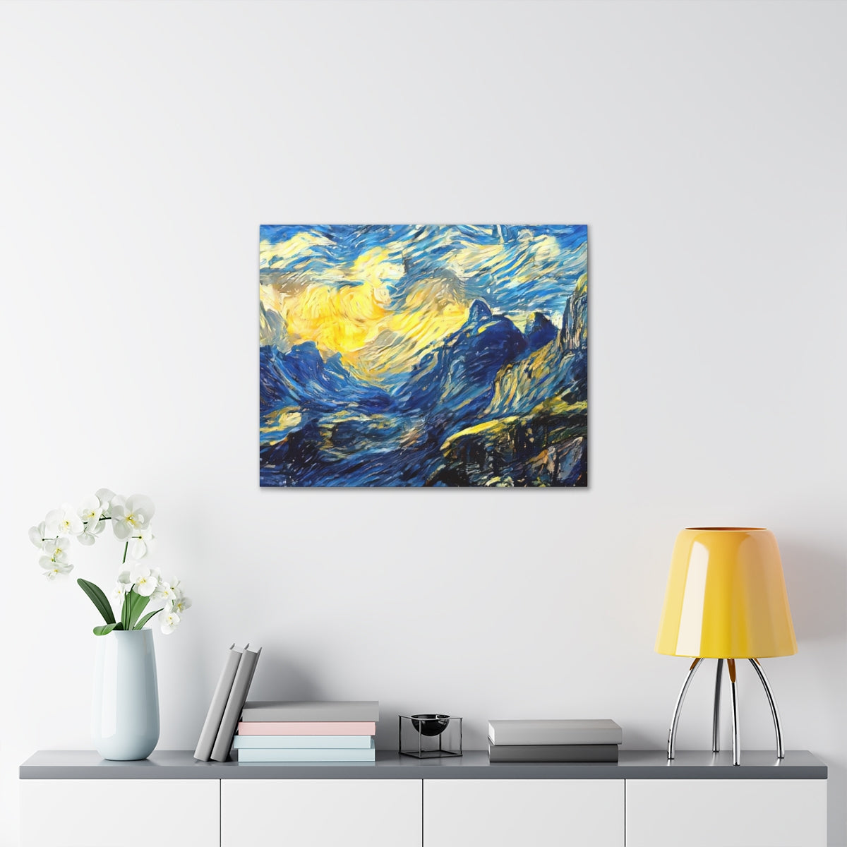 Mountainside Night - Canvas Gallery Wraps