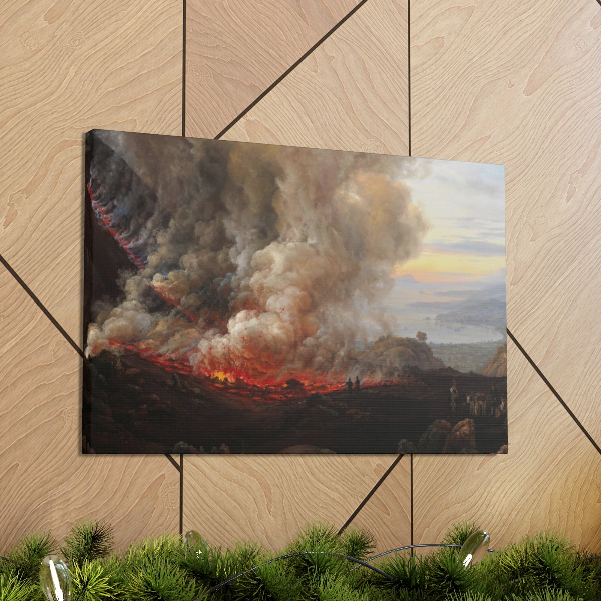 Johan Christian Dahl - An Eruption of Vesuvius - Canvas Gallery Wraps