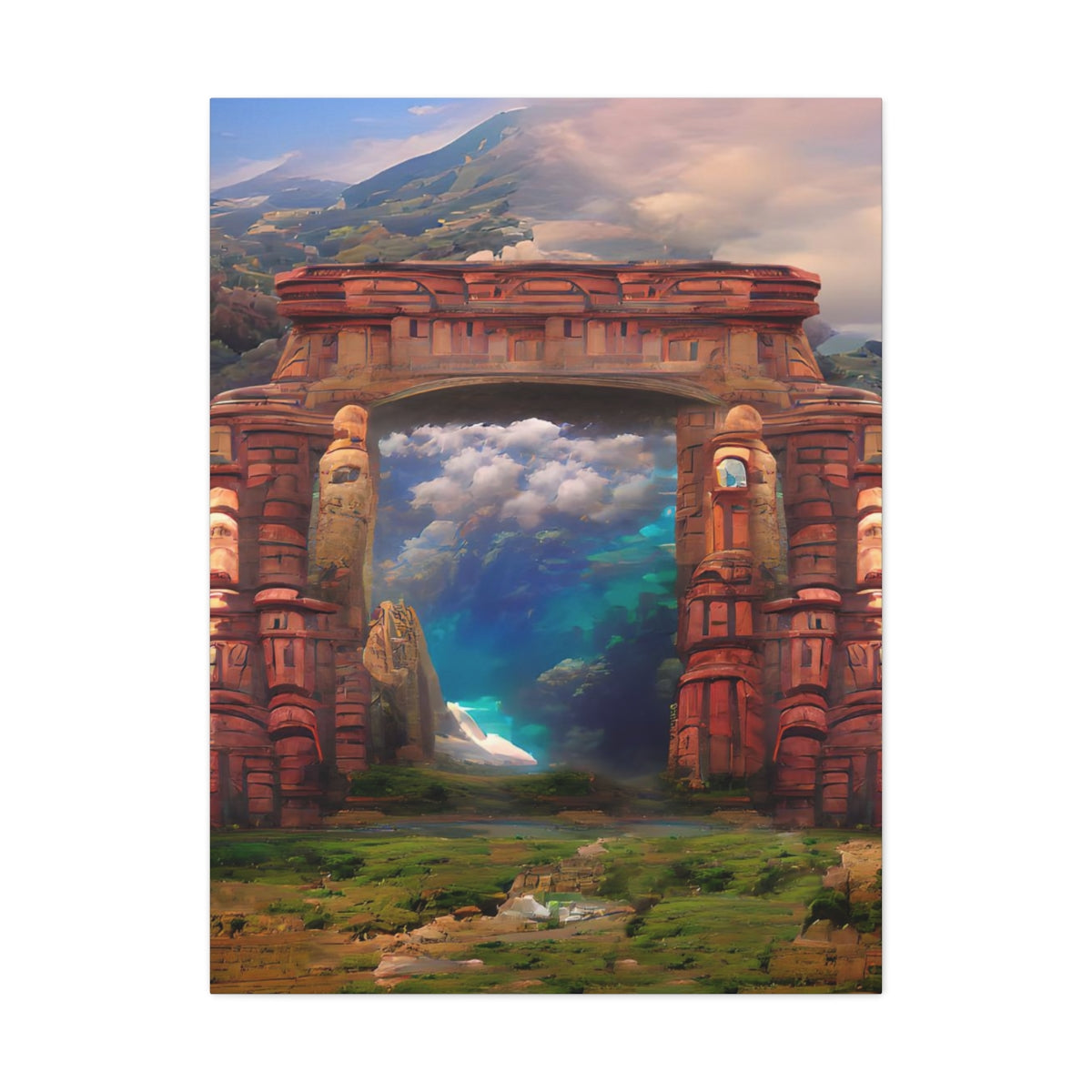 Ancient Portal To Atlantis - Canvas Gallery Wraps