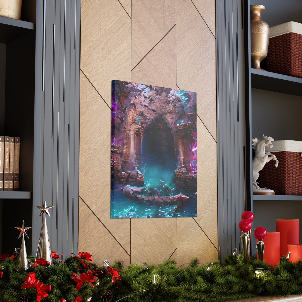 Atlantean Dungeon Entrance - Canvas Gallery Wraps