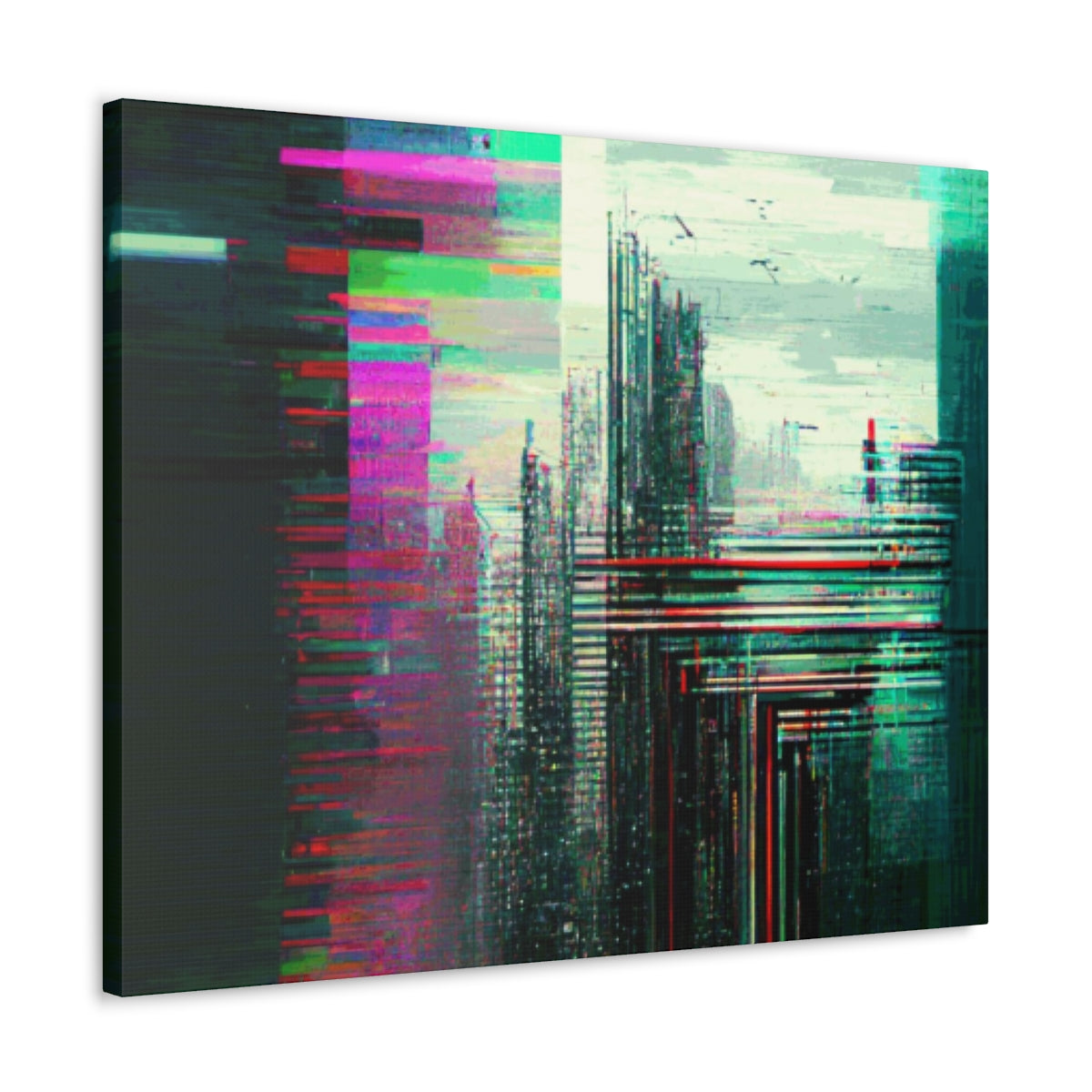 Cybernetic Glitch 1 - Canvas Gallery Wraps