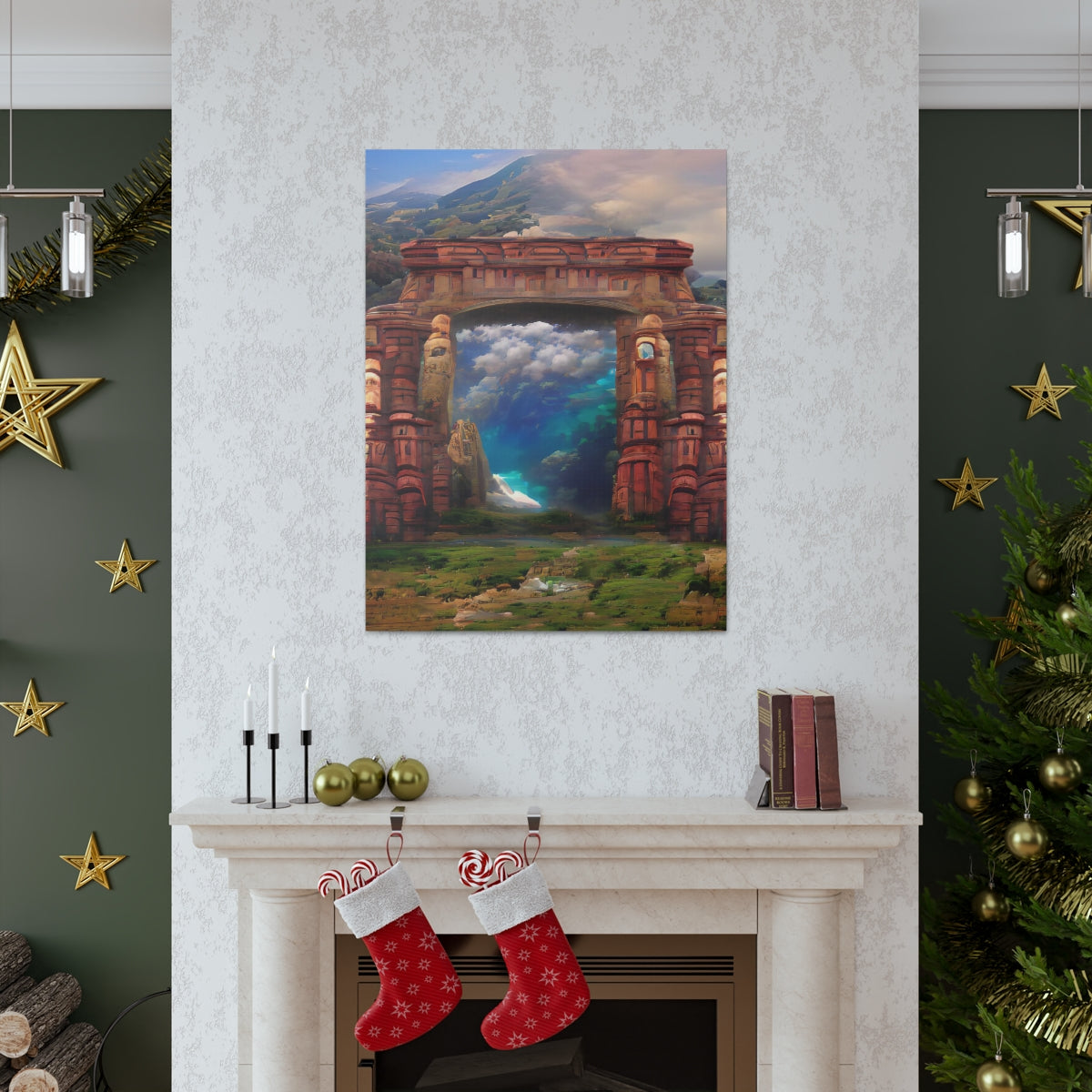 Ancient Portal To Atlantis - Canvas Gallery Wraps