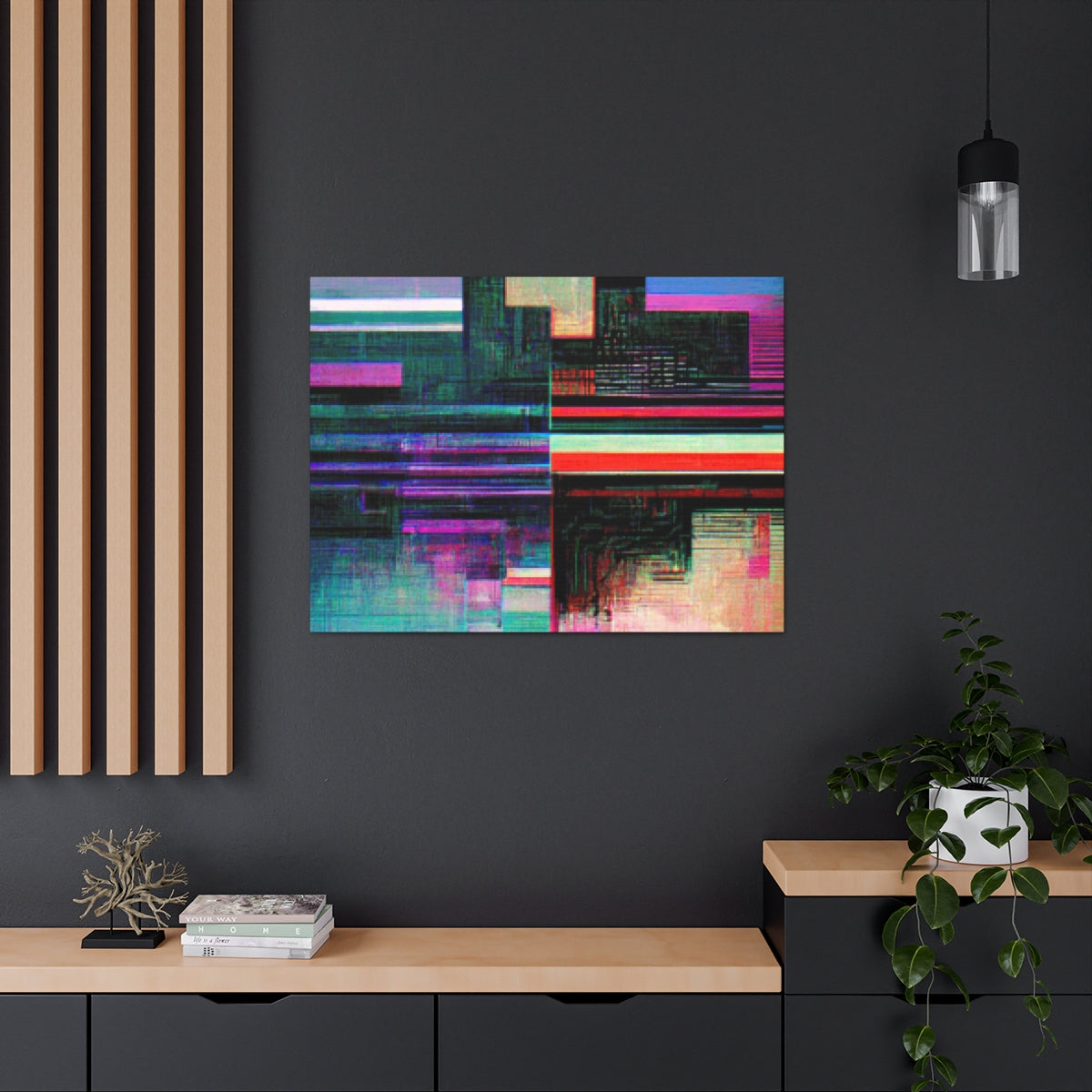 Cybernetic Glitch 2 - Canvas Gallery Wraps