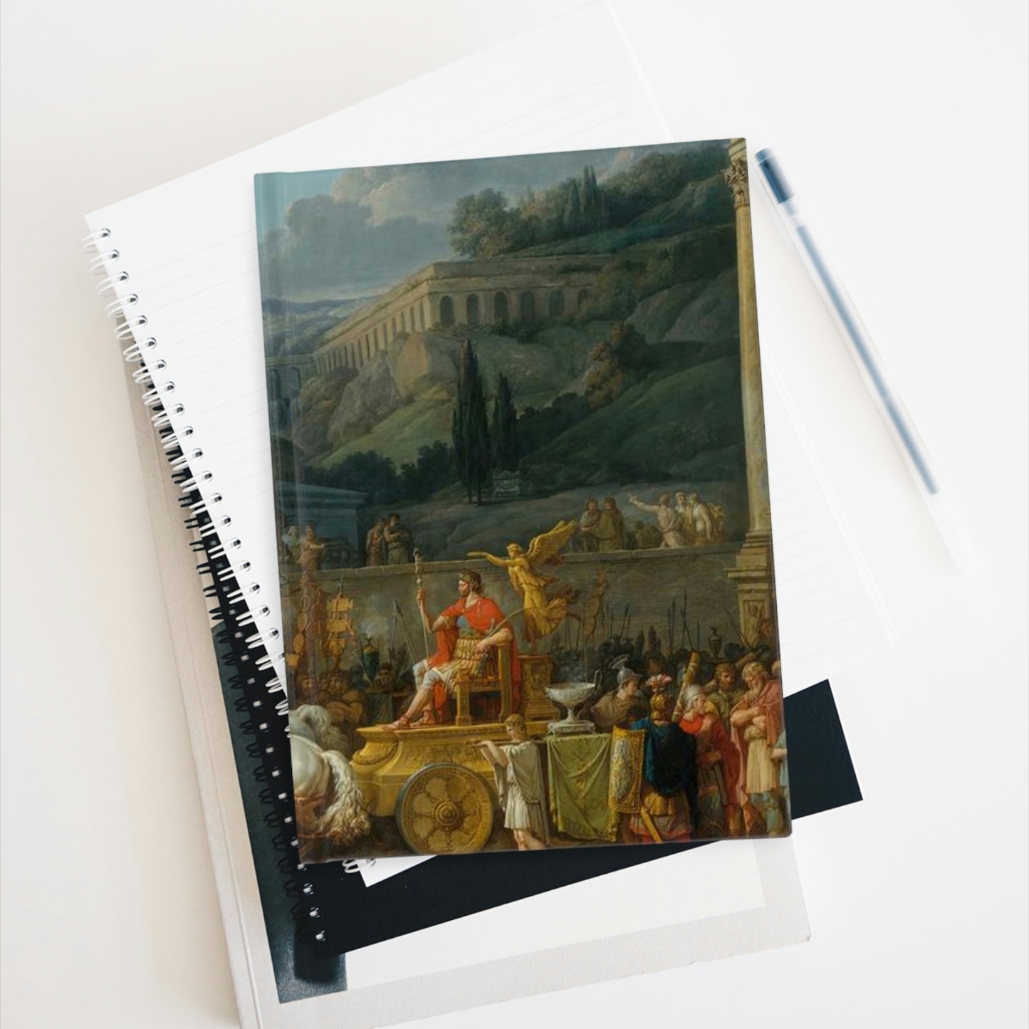 Carle Vernet - The Triumph of Aemilius Paulus (RIGHT) - Blank Hardcover Journal