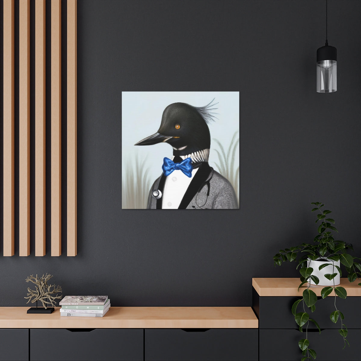 BowTiedLoon - Canvas Gallery Wraps