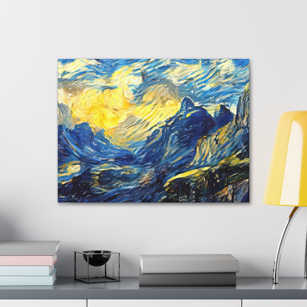 Mountainside Night - Canvas Gallery Wraps