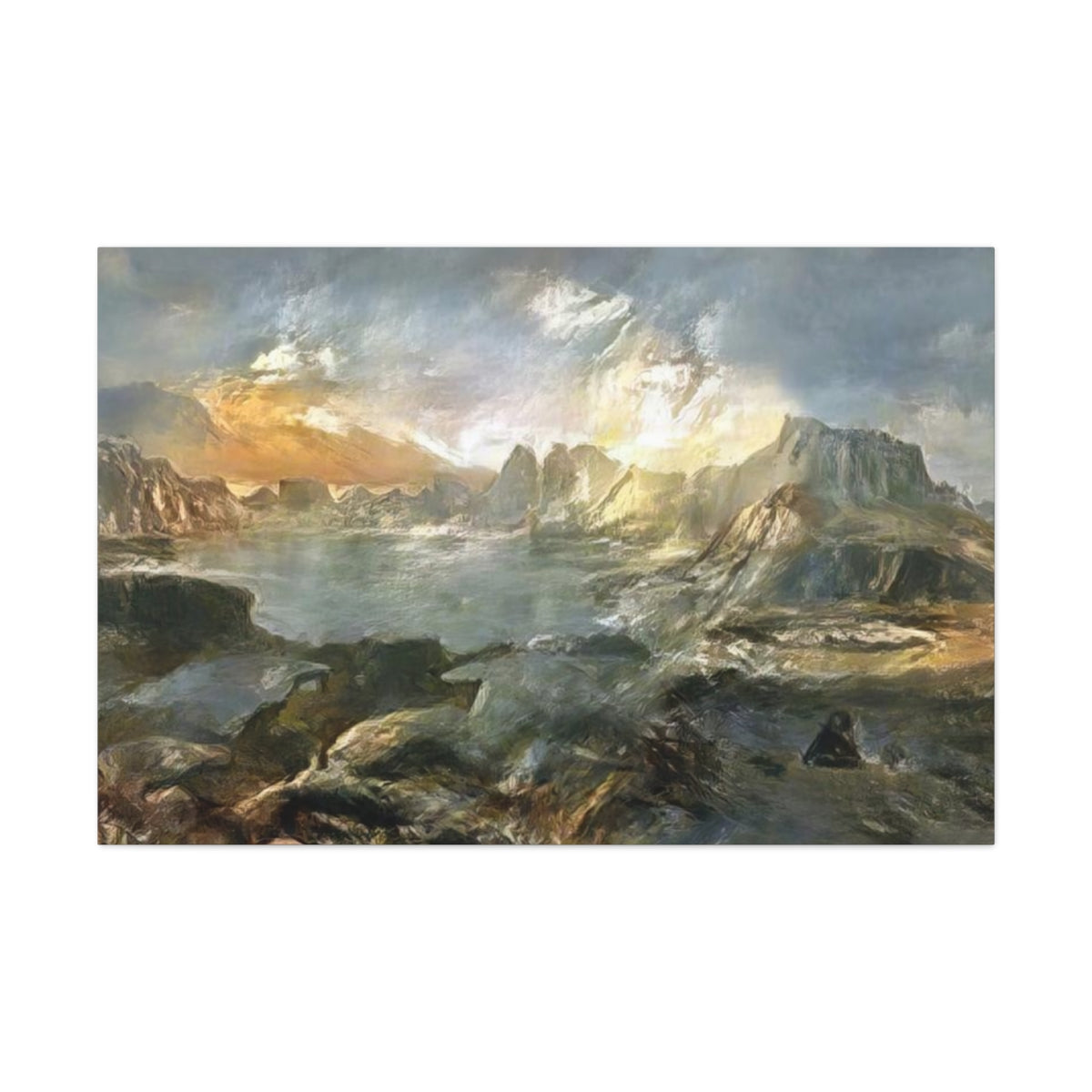 Landscape Outside Pompeii - Canvas Gallery Wraps