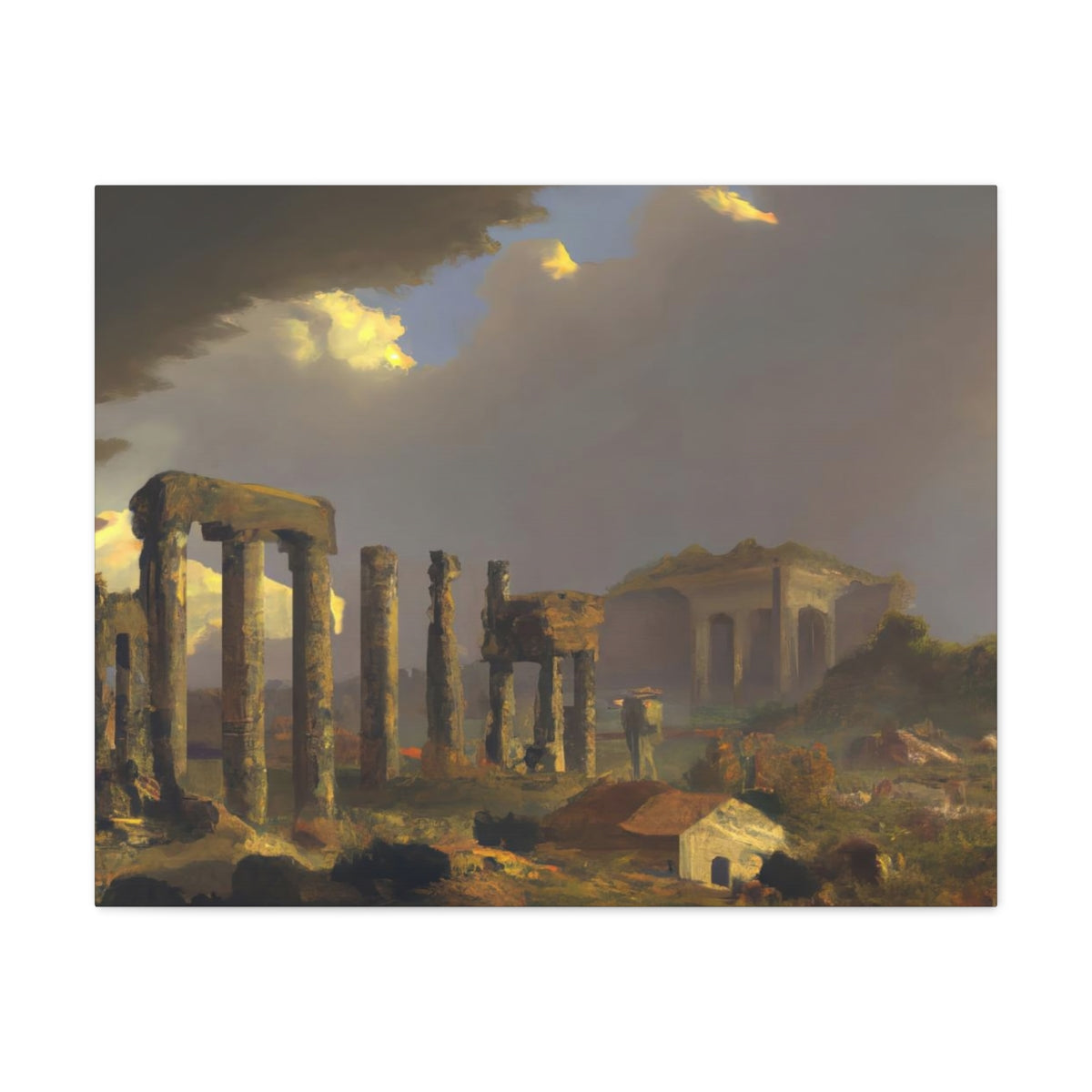 Landscape of Greco-Roman Ruins - Canvas Gallery Wraps