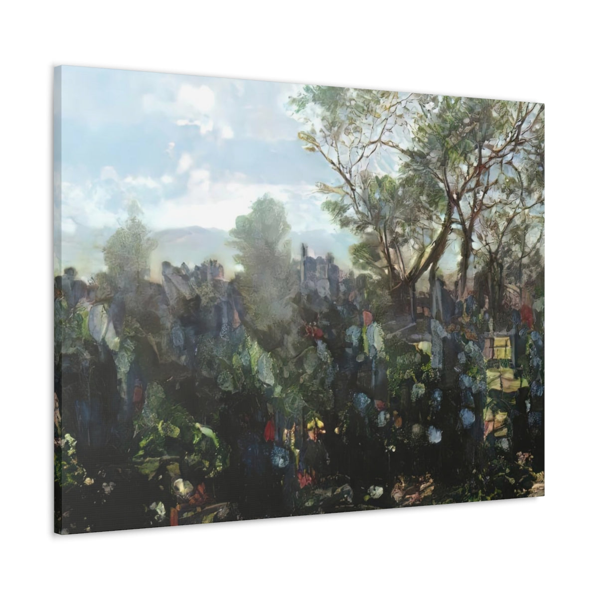 Garden Wall Landscape - Canvas Gallery Wraps