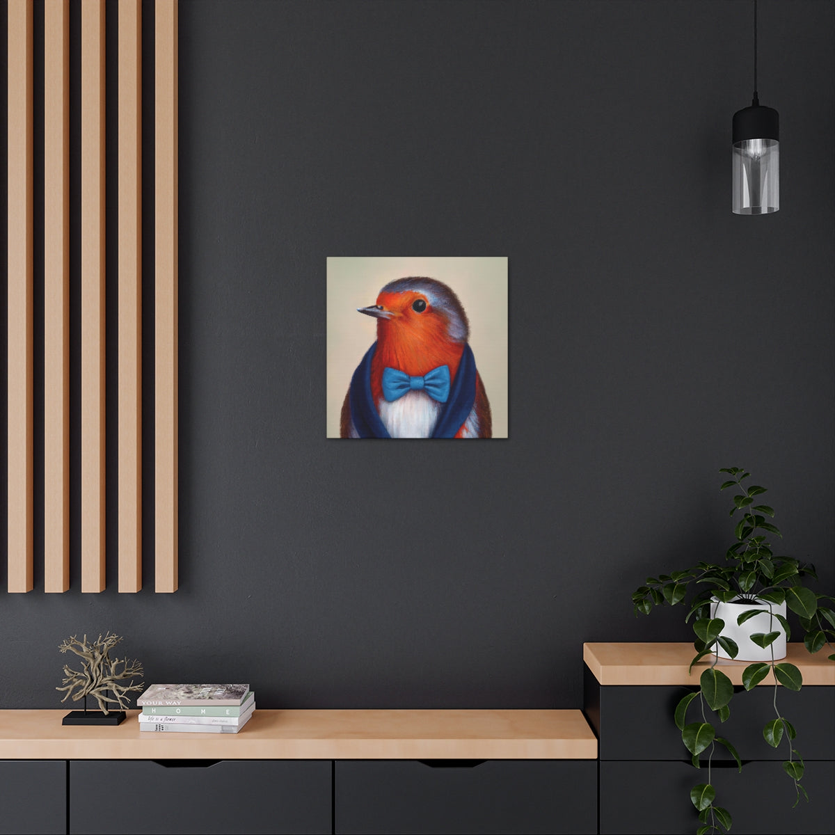 BowTiedRobin - Canvas Gallery Wraps