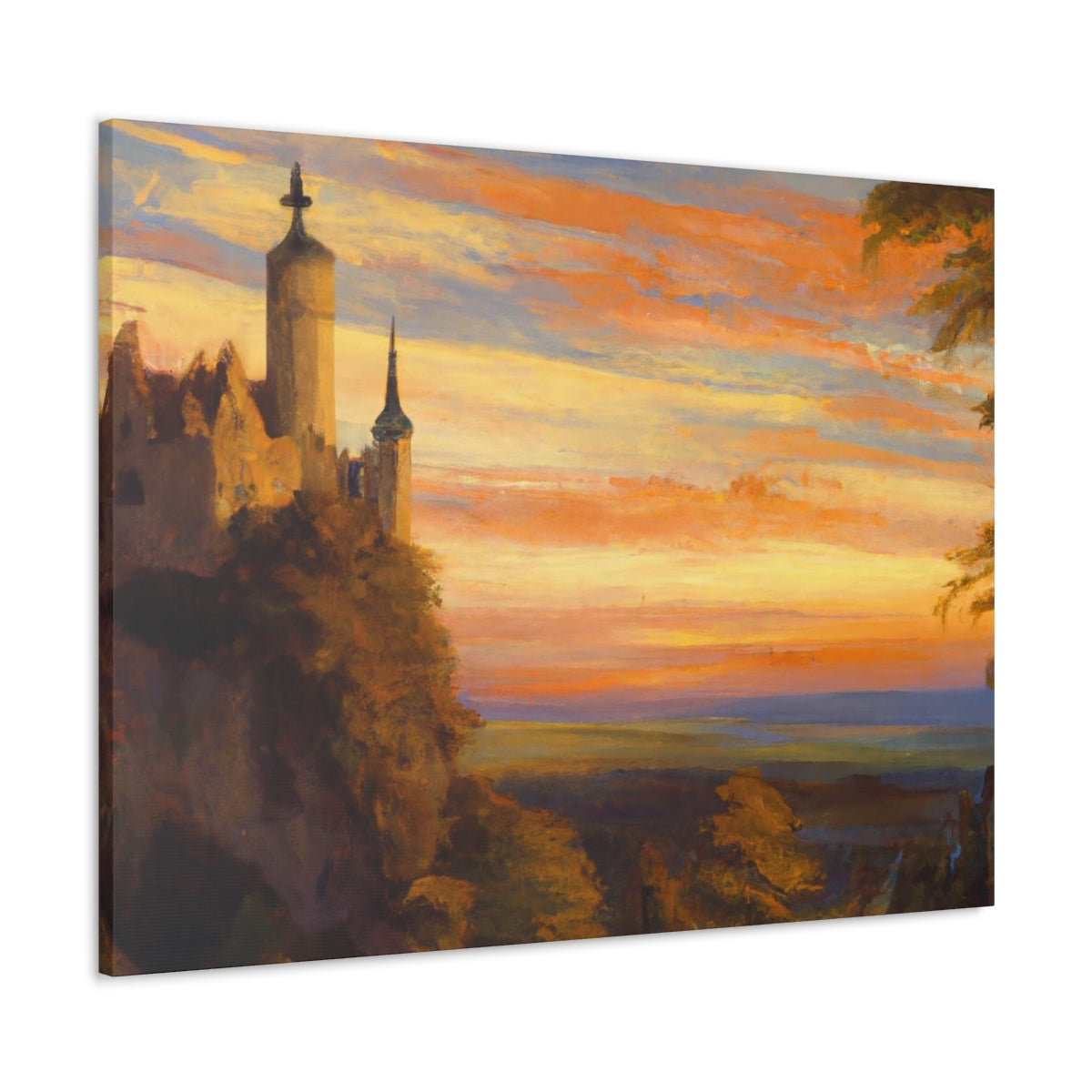 Sunset Abbey - Canvas Gallery Wraps