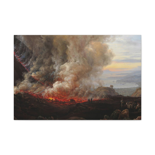Johan Christian Dahl - An Eruption of Vesuvius - Canvas Gallery Wraps